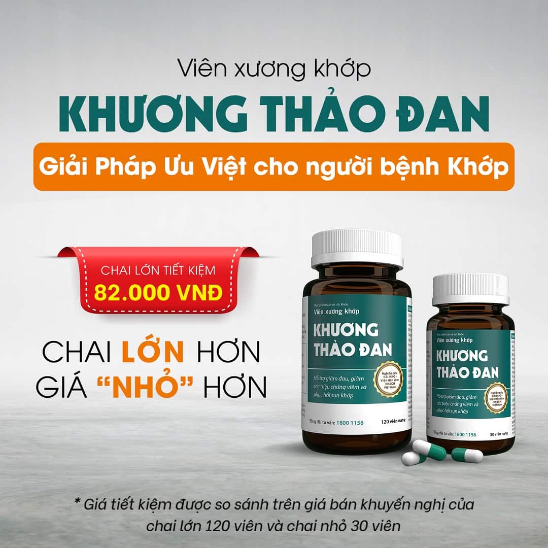 Khương Thảo Đan nay đã có chai lớn 120 viên, tiết kiệm lên đến 82.000 VNĐ