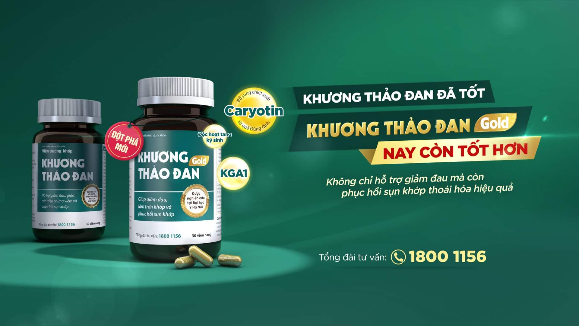 Viên xương khớp Khương Thảo Đan GOLD - Phiên bản ĐỘT PHÁ MỚI từ Khương Thảo Đan!