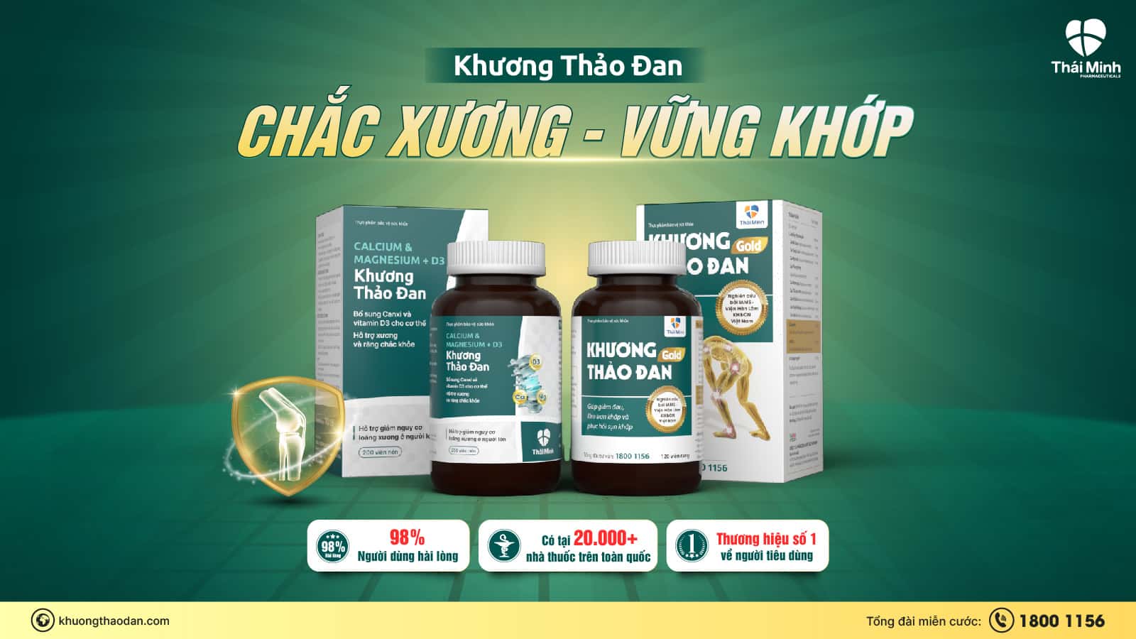 Ra mắt bộ đôi viên uống Khương Thảo Đan Gold và Canxi Khương Thảo Đan