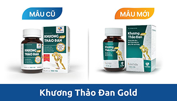 THÔNG BÁO THAY ĐỔI BAO BÌ VỎ HỘP VIÊN XƯƠNG KHỚP KHƯƠNG THẢO ĐAN GOLD