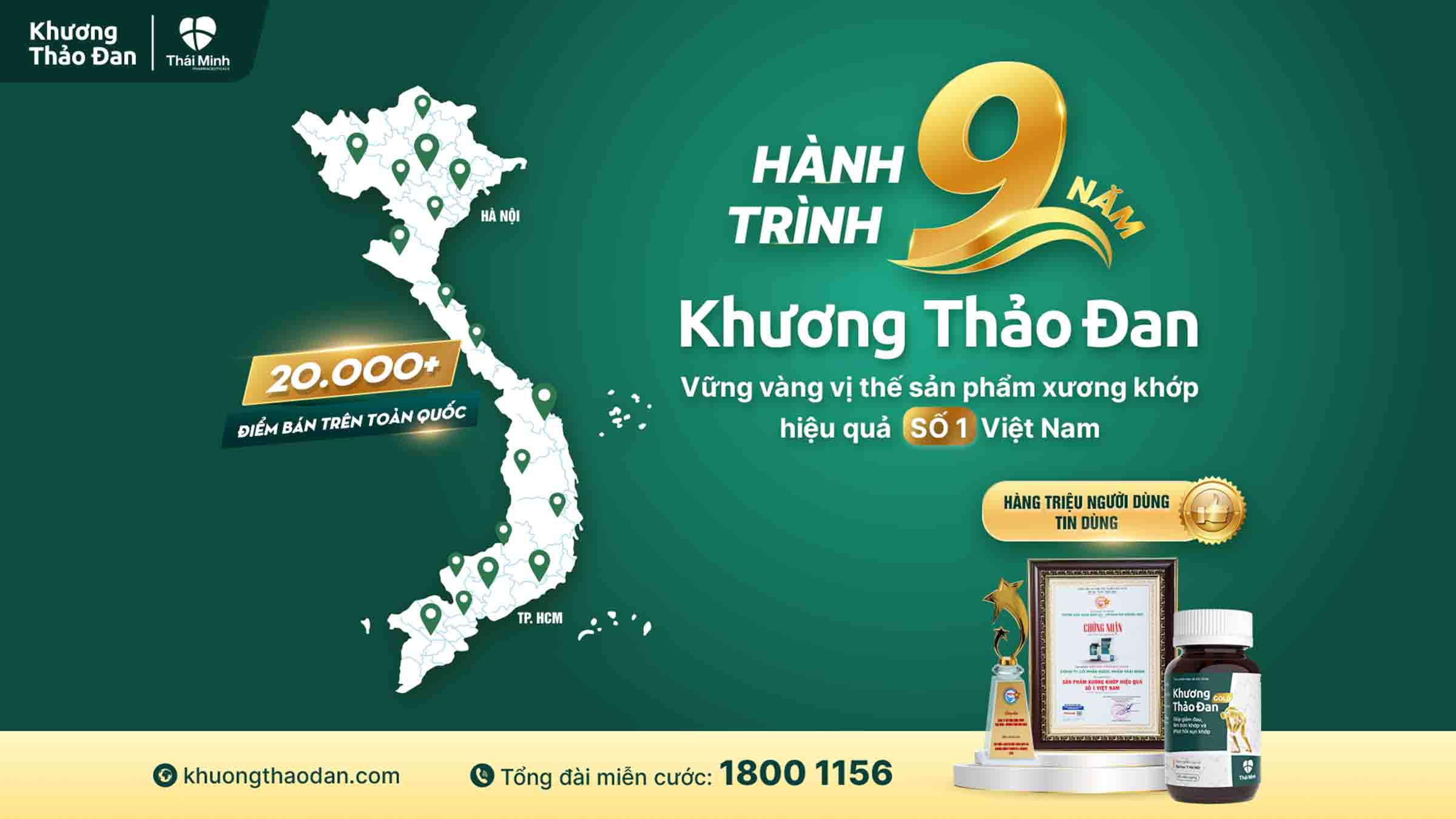 Khương Thảo Đan – Hành Trình 9 Năm Vươn Tới Vị Trí Nhãn Hàng Xương Khớp Hiệu Quả Số 1 Việt Nam