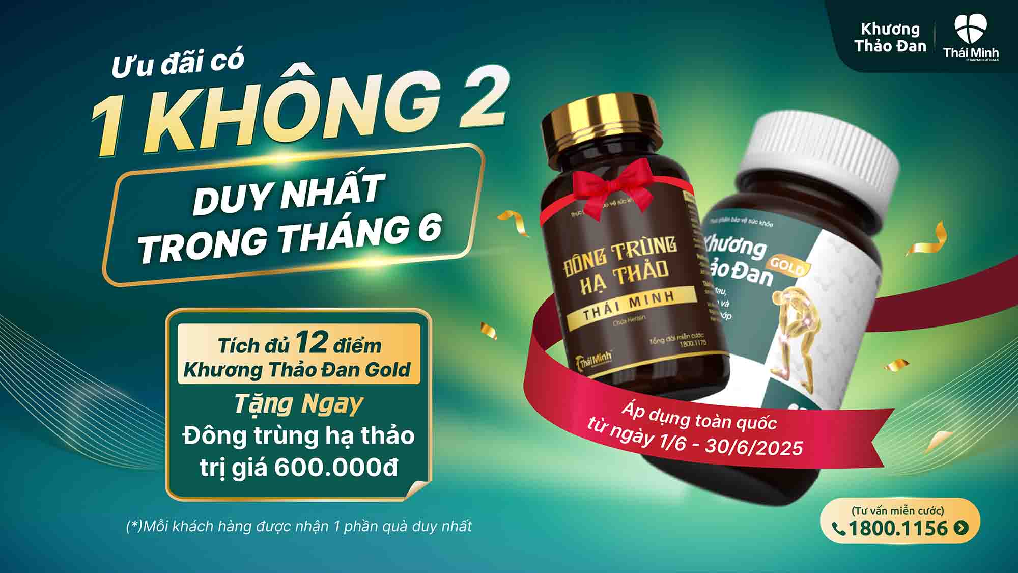 Ưu Đãi Có "1 KHÔNG 2" Khi Mua Khương Thảo Đan Gold Nhận Ngay Đông Trùng Hạ Thảo Trị Giá 600.000đ