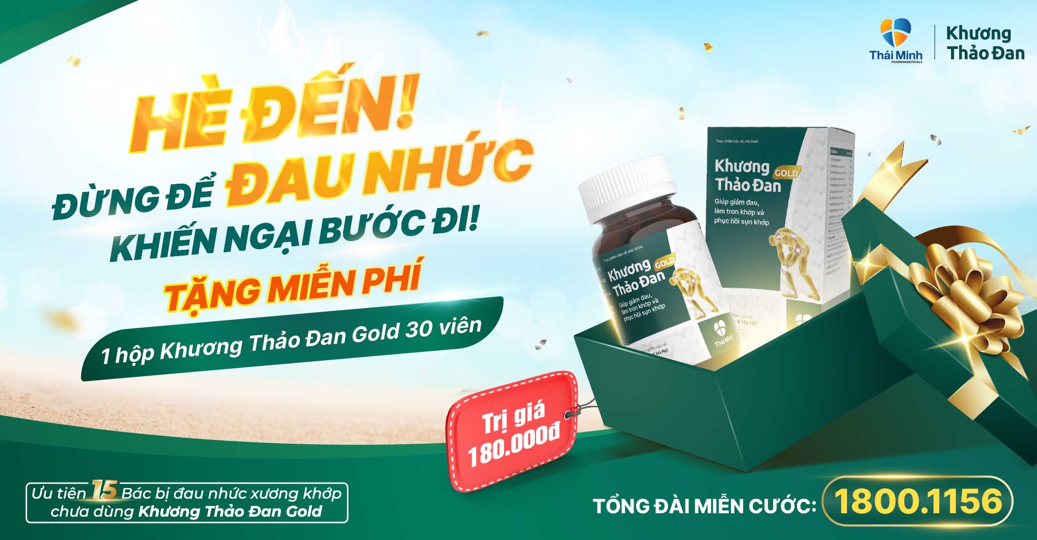 HÈ ĐẾN! ĐỪNG ĐỂ ĐAU NHỨC XƯƠNG KHỚP CÙNG KHƯƠNG THẢO ĐAN!