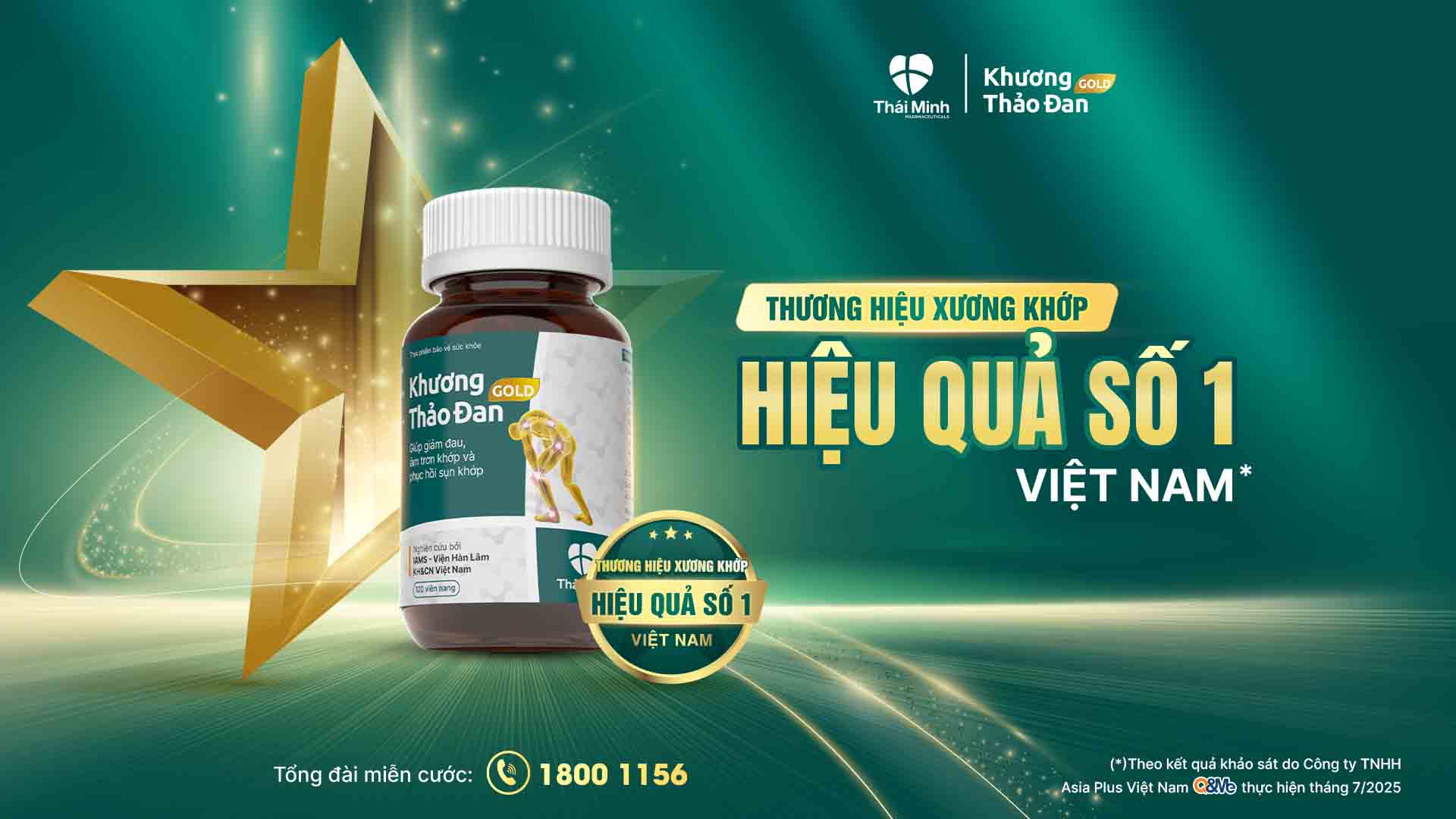 KHƯƠNG THẢO ĐAN GOLD - THƯƠNG HIỆU XƯƠNG KHỚP HIỆU QUẢ SỐ 1 VIỆT NAM