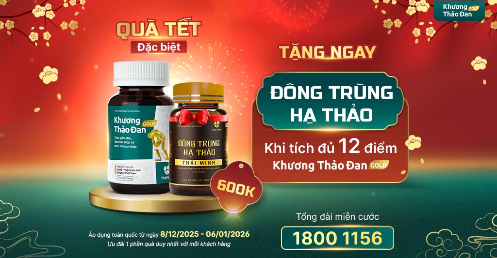 Quà Tết "Thượng Hạng" Khi Mua Khương Thảo Đan Gold Nhận Ngay Đông Trùng Hạ Thảo Trị Giá 600.000đ