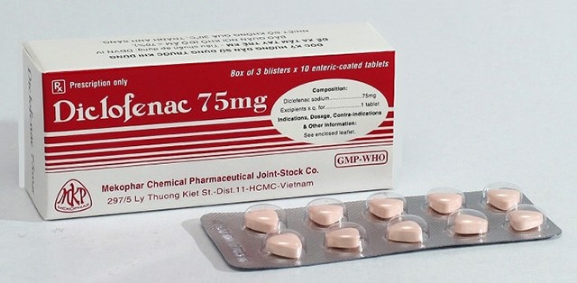 Thuốc Diclofenac giúp điều trị đau khớp tay